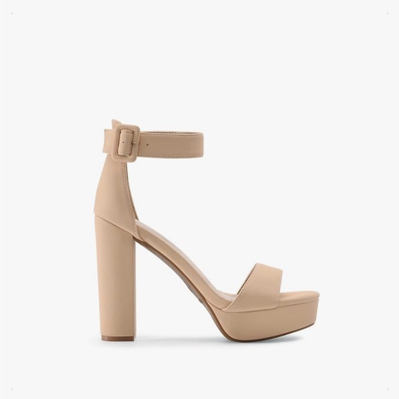 Never Worn Platform Pump Heels s8 - Nude - Picture 3 of 8